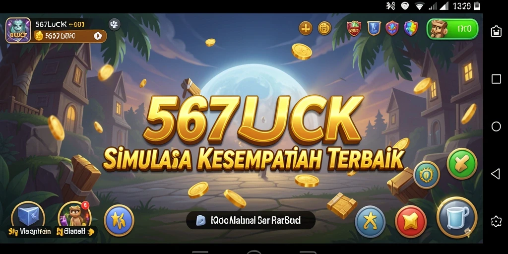Tampilan gameplay menarik dalam game Simulation 567LUCK.