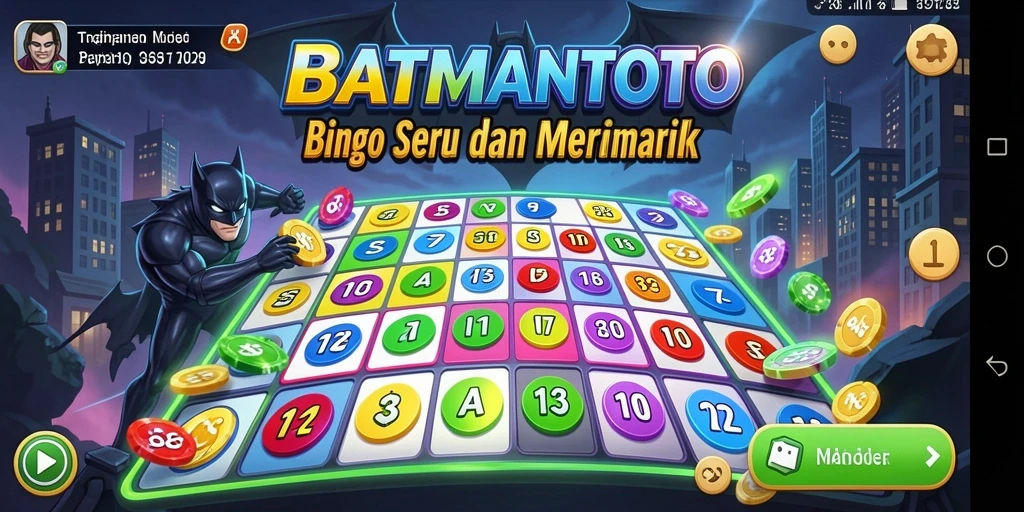 Screenshot utama gameplay Bingo di BATMANTOTO, menampilkan keseruan bermain.