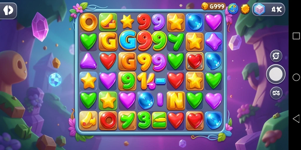 Gameplay seru dan penuh warna dari GG999 dalam Match-3.