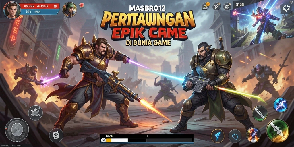 Gameplay seru dari MASBRO12 menampilkan pertarungan epik antara karakter-karakter unik.
