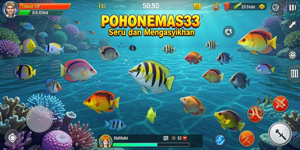 Tampilan menarik dari gameplay POHONEMAS33 yang seru.