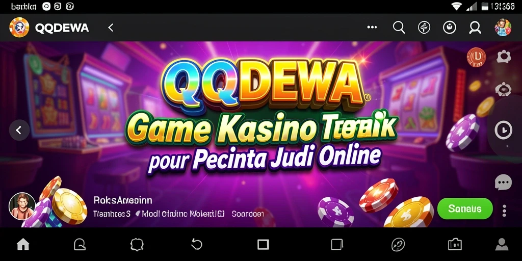 Menampilkan gameplay seru QQDEWA dengan berbagai pilihan permainan Kasino.