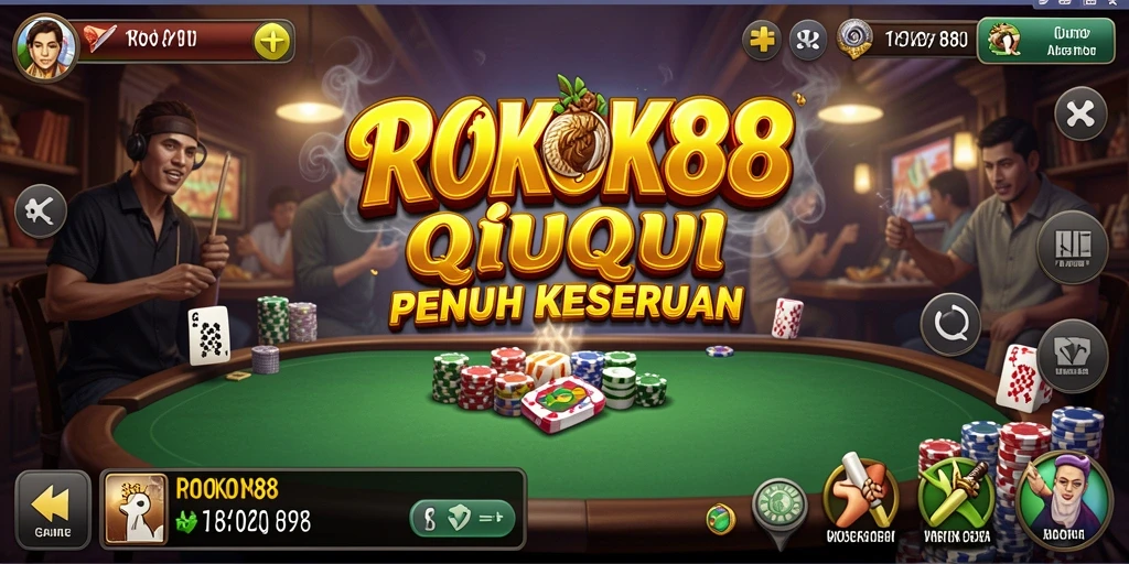 Screenshot gameplay QiuQiu ROKOK88 yang menampilkan aksi seru.