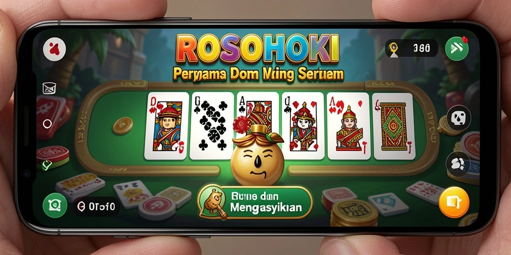 Tampilan gameplay seru dalam ROSOHOKI dengan teman-teman.