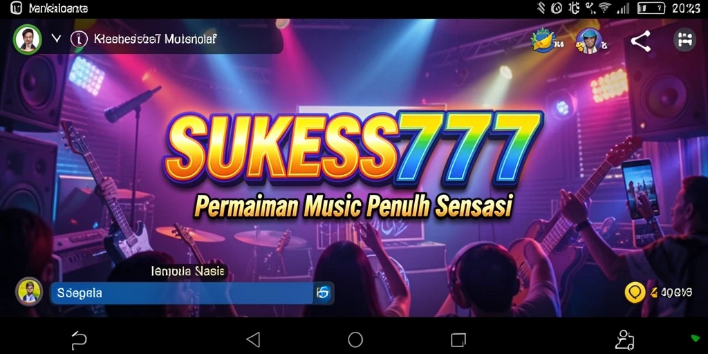 Screenshot gameplay SUKSES777 menampilkan keseruan bermain musik.