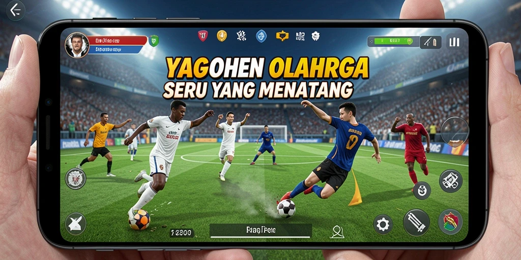 Tampilan gameplay YAGAOHEN dengan aksi olahraga yang seru.